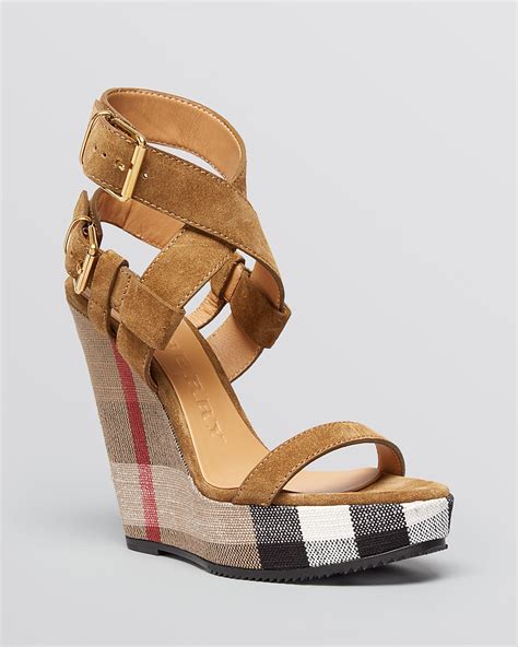 burberry sandals heels|Burberry platform heels.